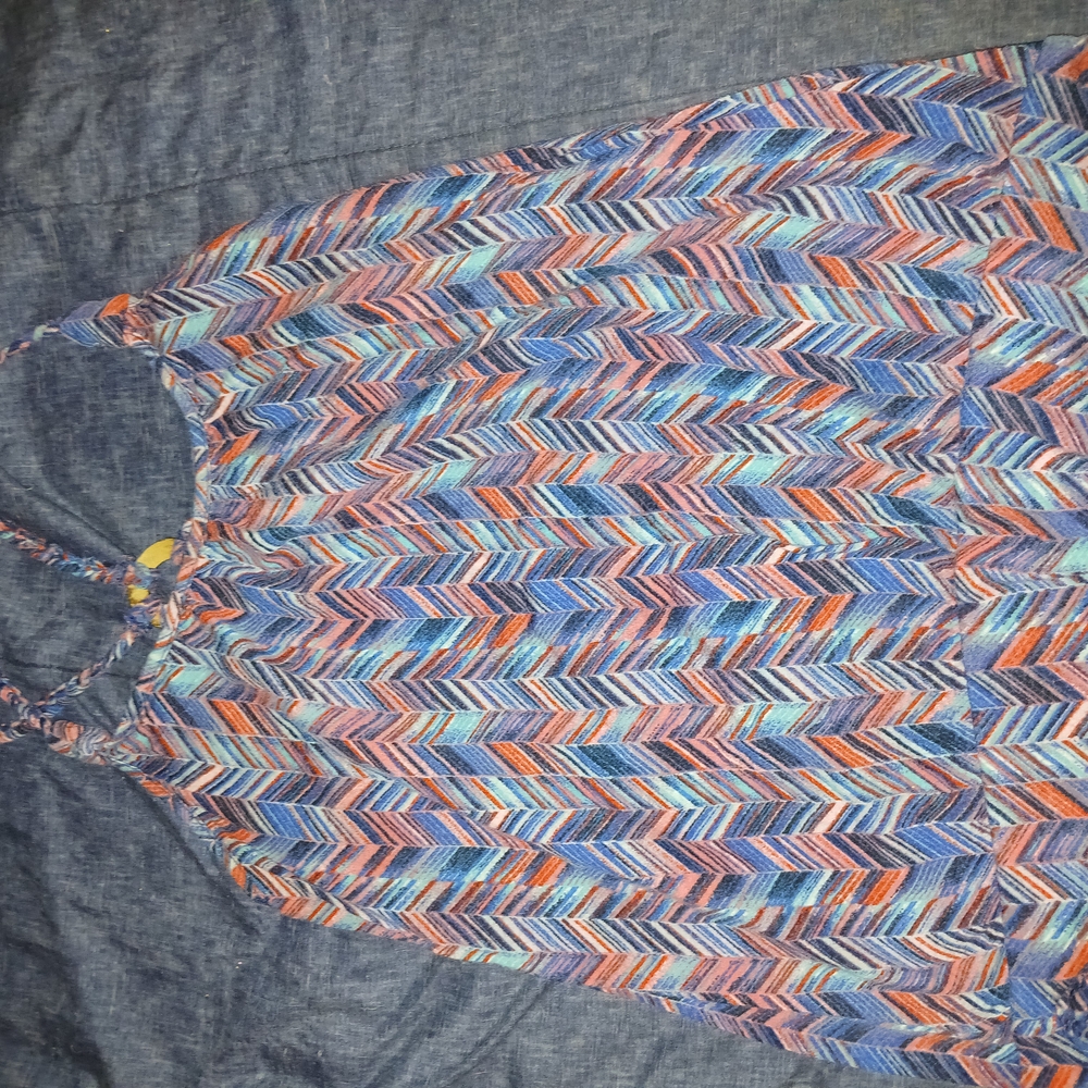 Self Esteem Multicolor Camisole Top with Chevron Pattern